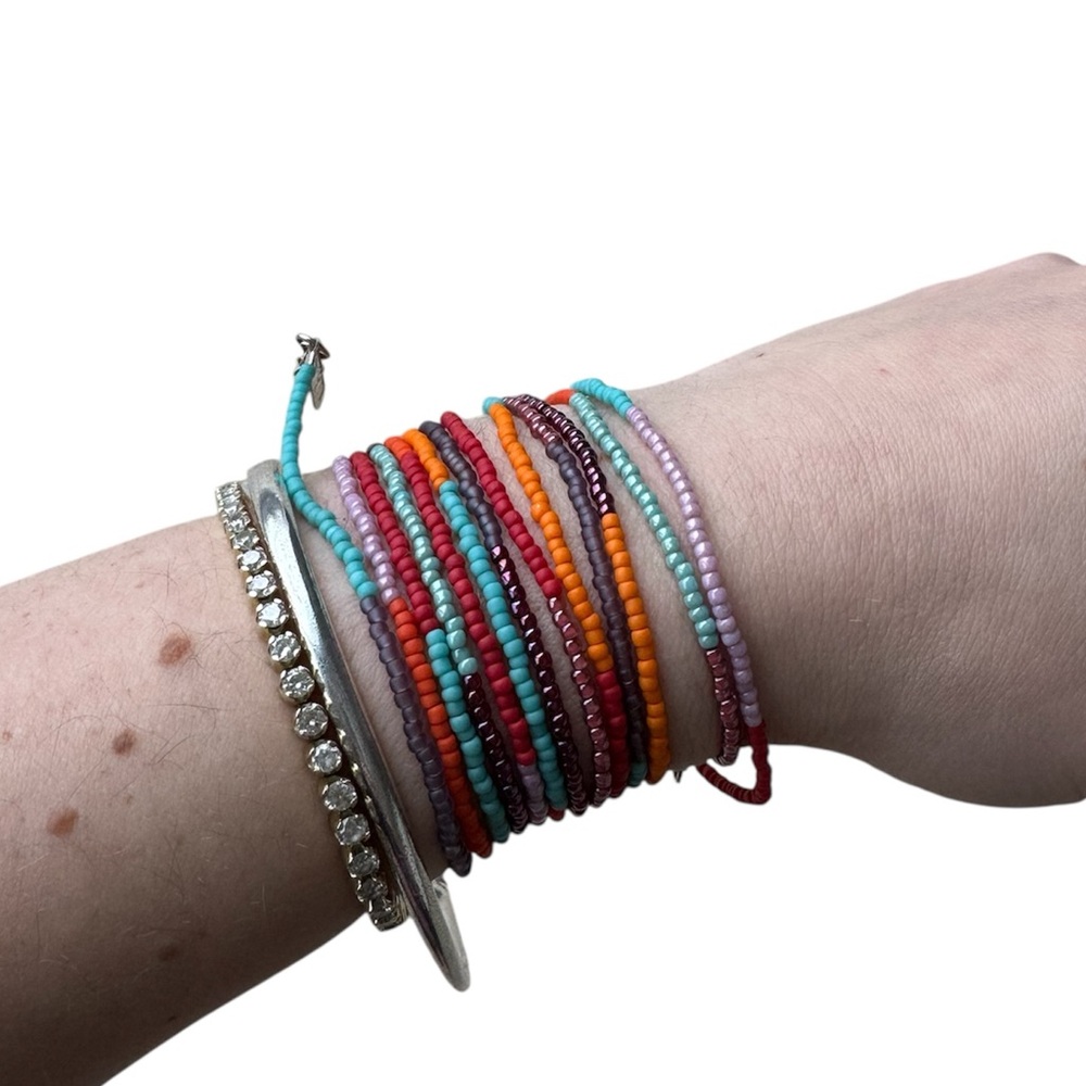 Bunny Shapiro Mega Colorful Wrap Beaded Bracelet